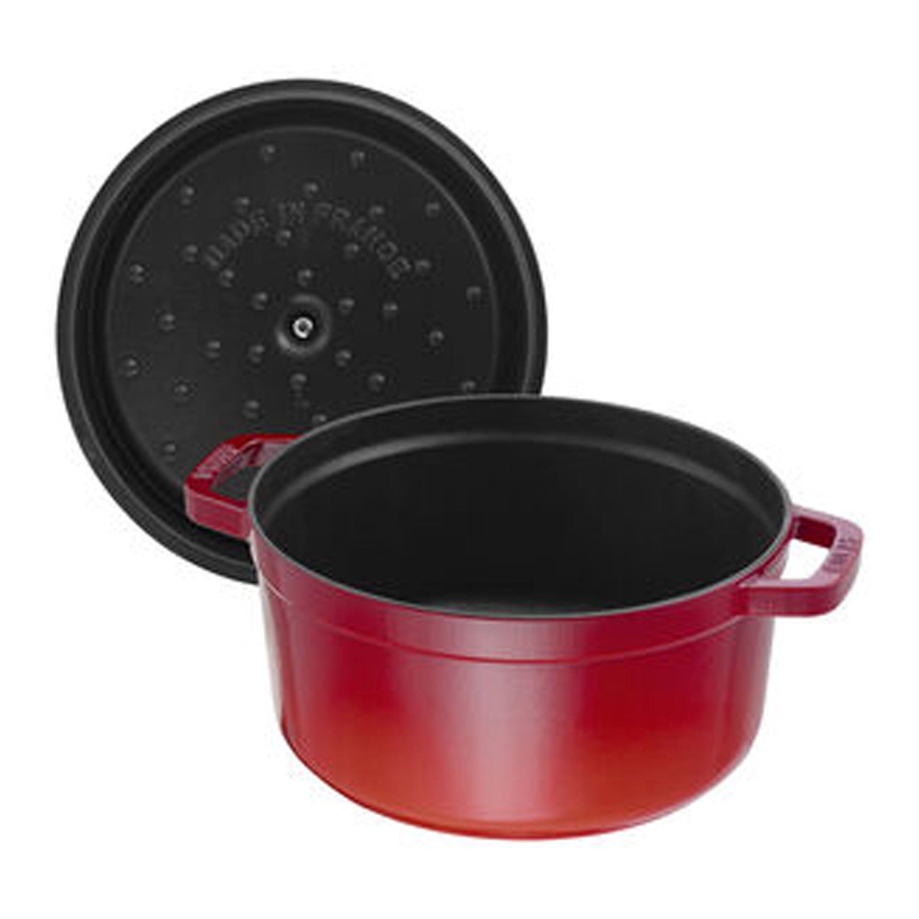 Staub La Cocotte 24 cm Cherry litoželezna kozica s pokrovom