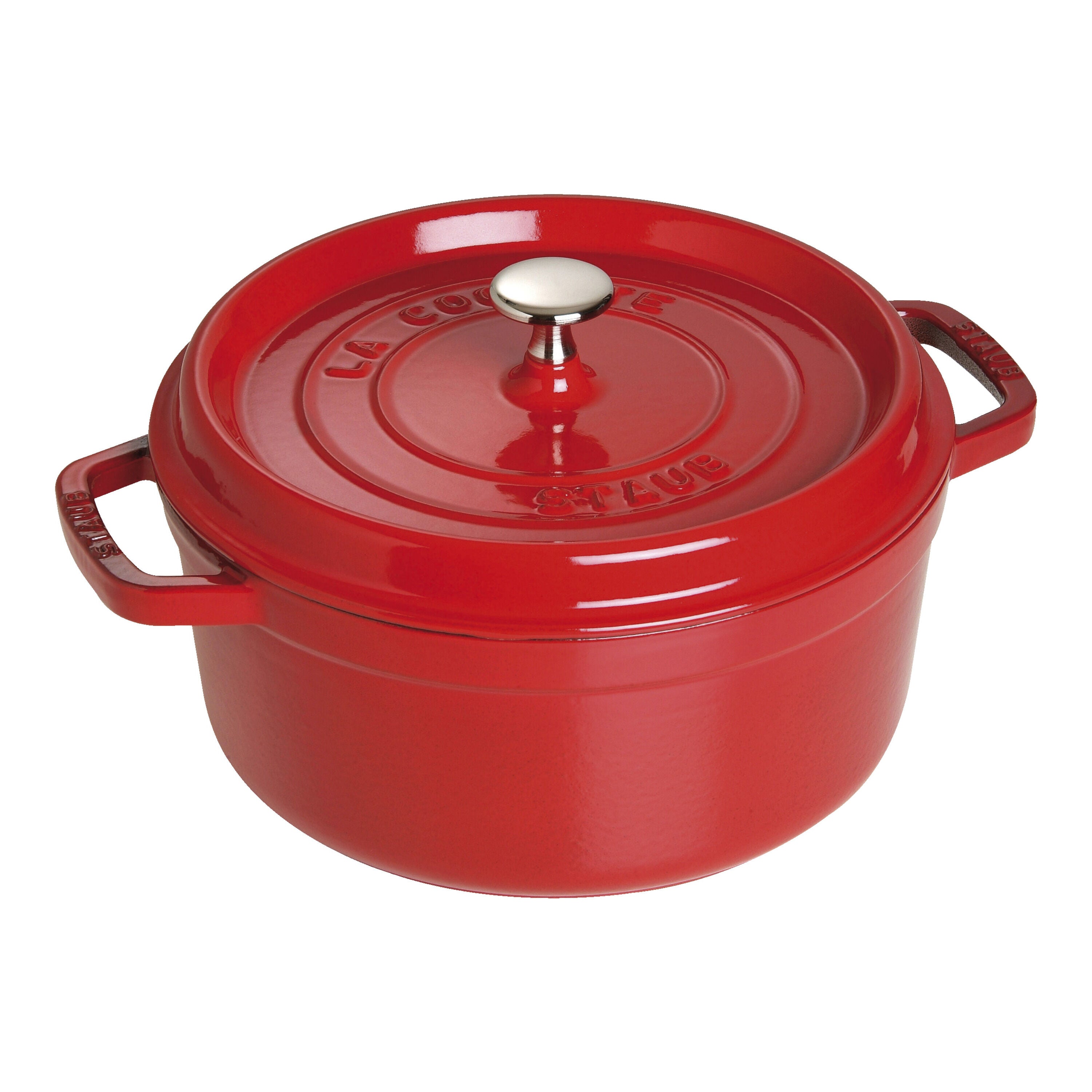 Staub La Cocotte 24 cm Cherry litoželezna kozica s pokrovom
