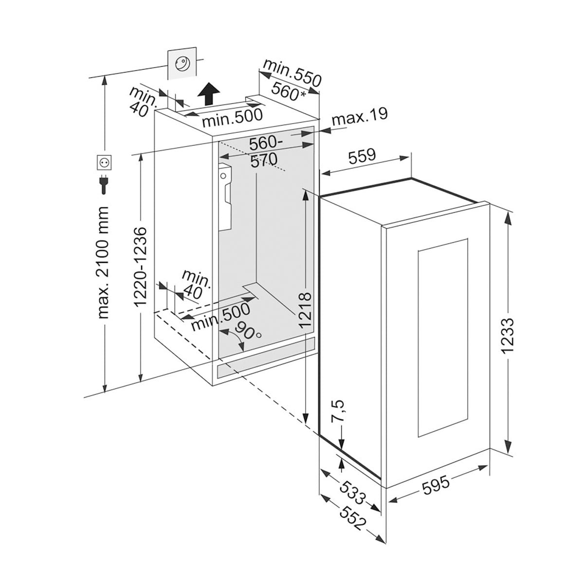 LIEBHERR EWTgb 2383 Vinidor