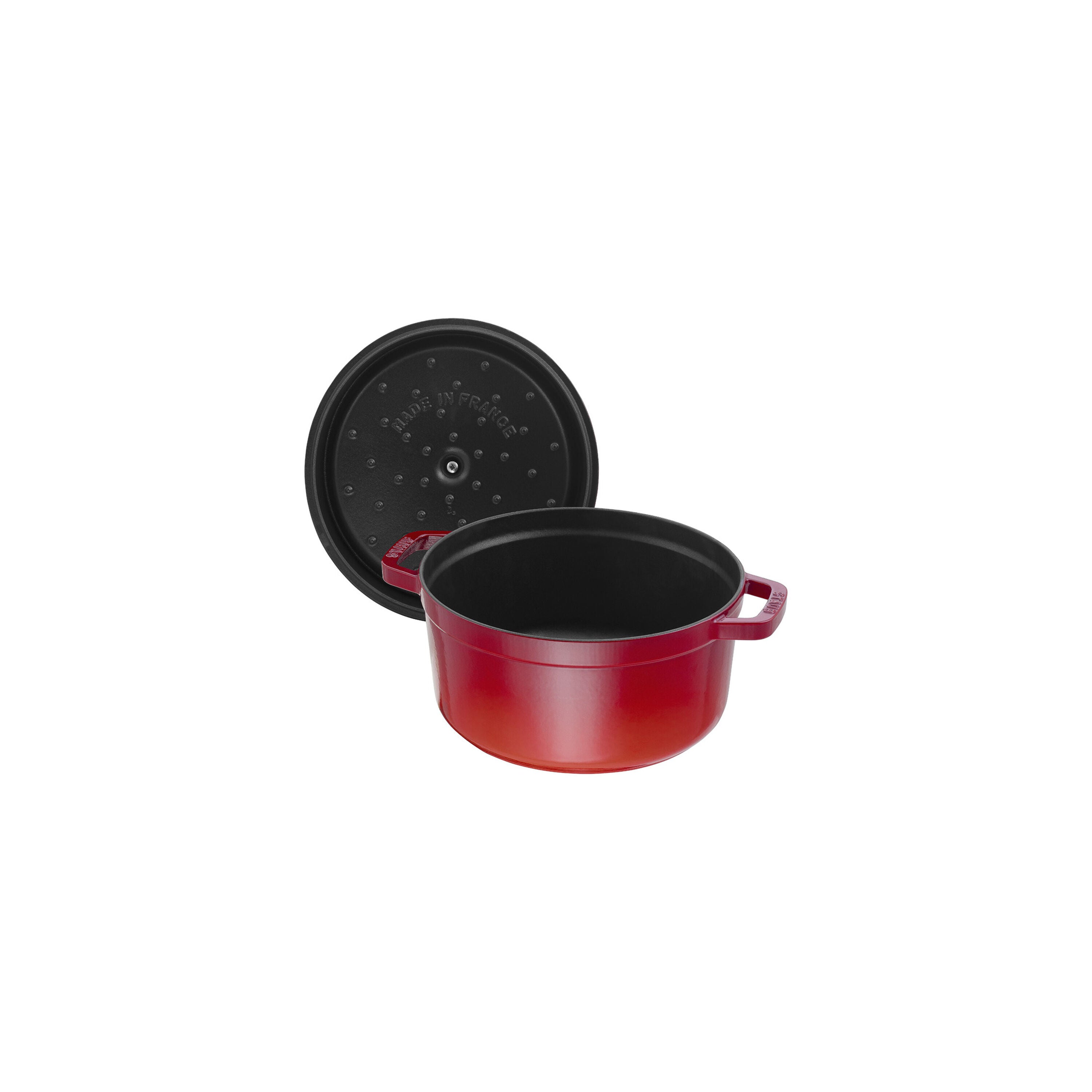 Staub La Cocotte 24 cm Cherry litoželezna kozica s pokrovom