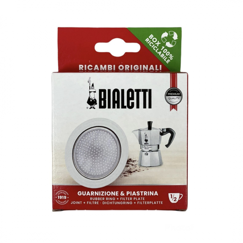 Bialetti rezervni deo Set 1  gumena zaptivka i 1 filter sito za Mokinu