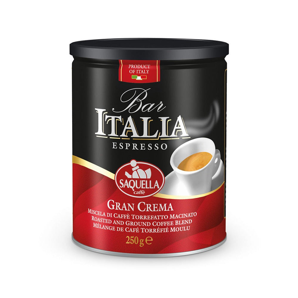 Saquella Bar Italia Gran Crema mlevena kafa 250 g limenka